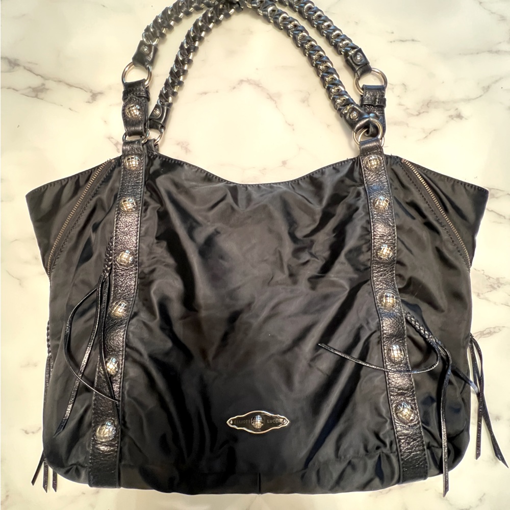 Elliott Lucca black nylon tote